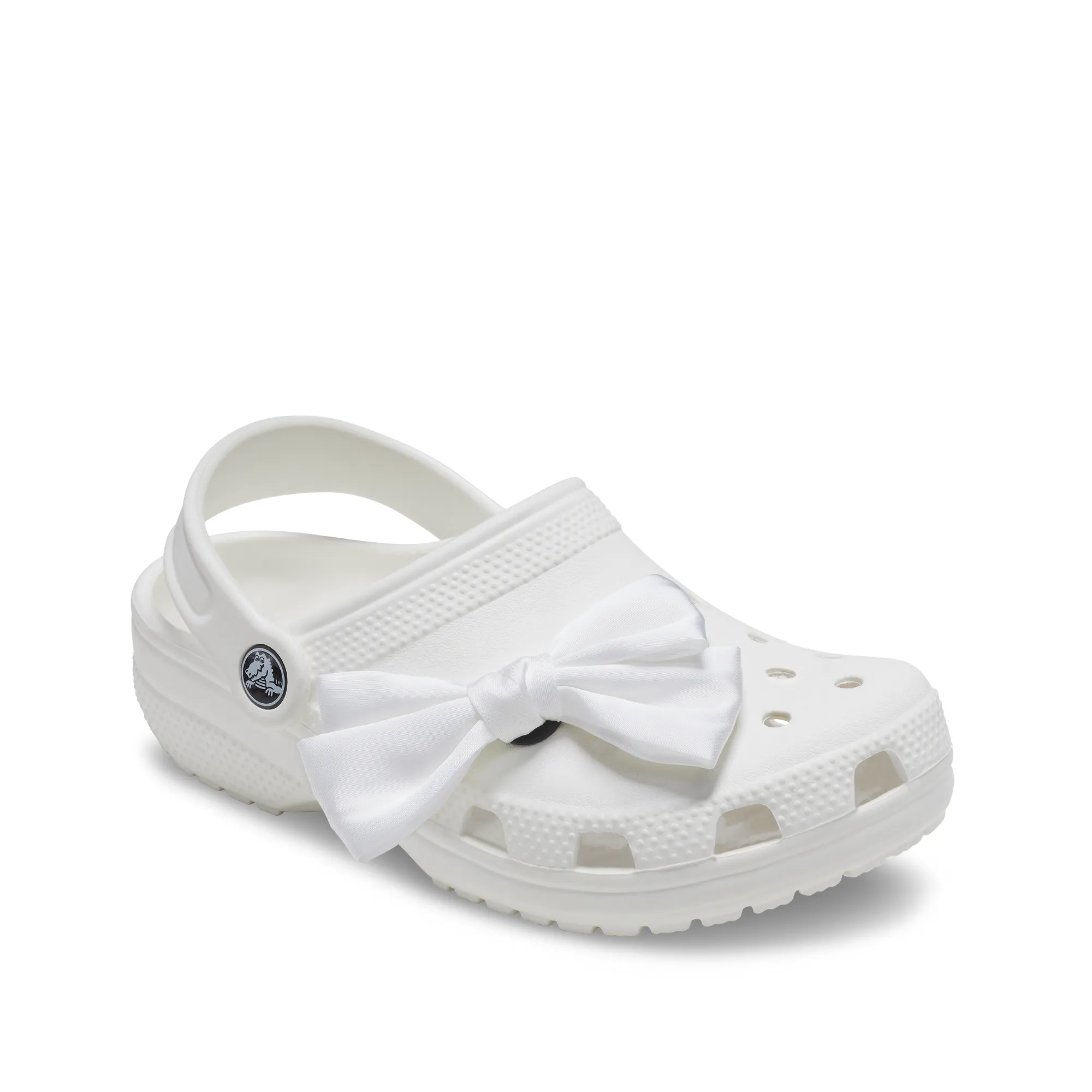 ตัวติดรองเท้า JIBBITZ™ OVERSIZED REGAL WHITE BOW