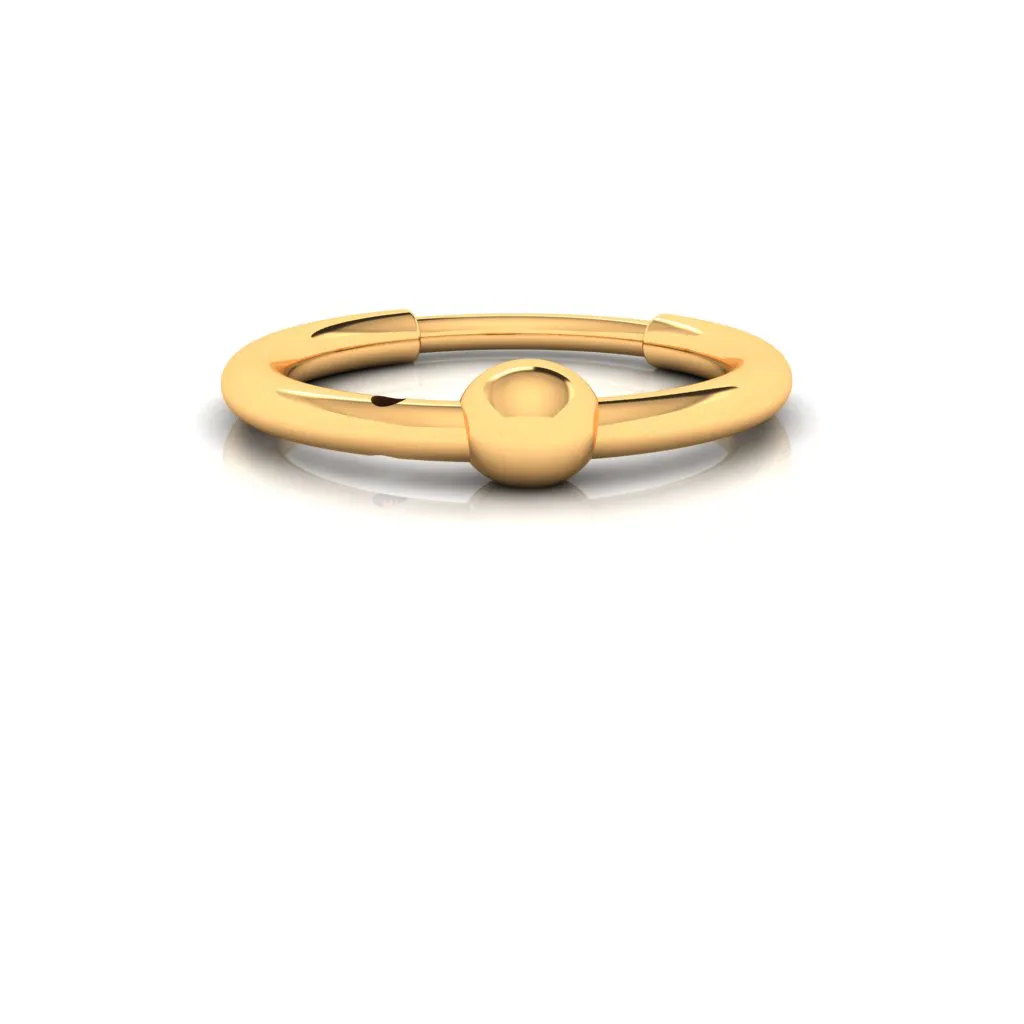 14k Alluring Gold Eyebrow Ring