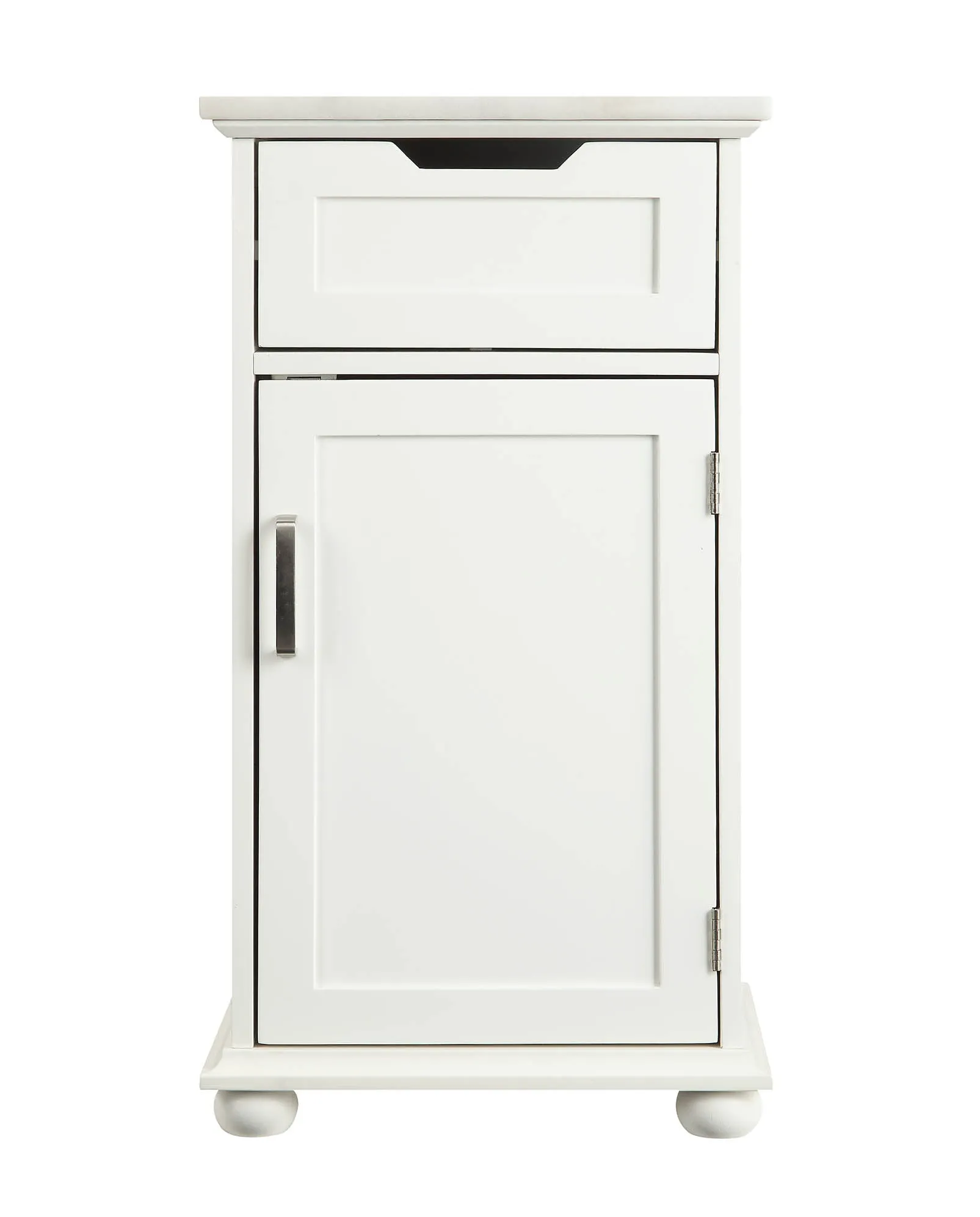 16" X 13" X 30" White Alluring Cabinet