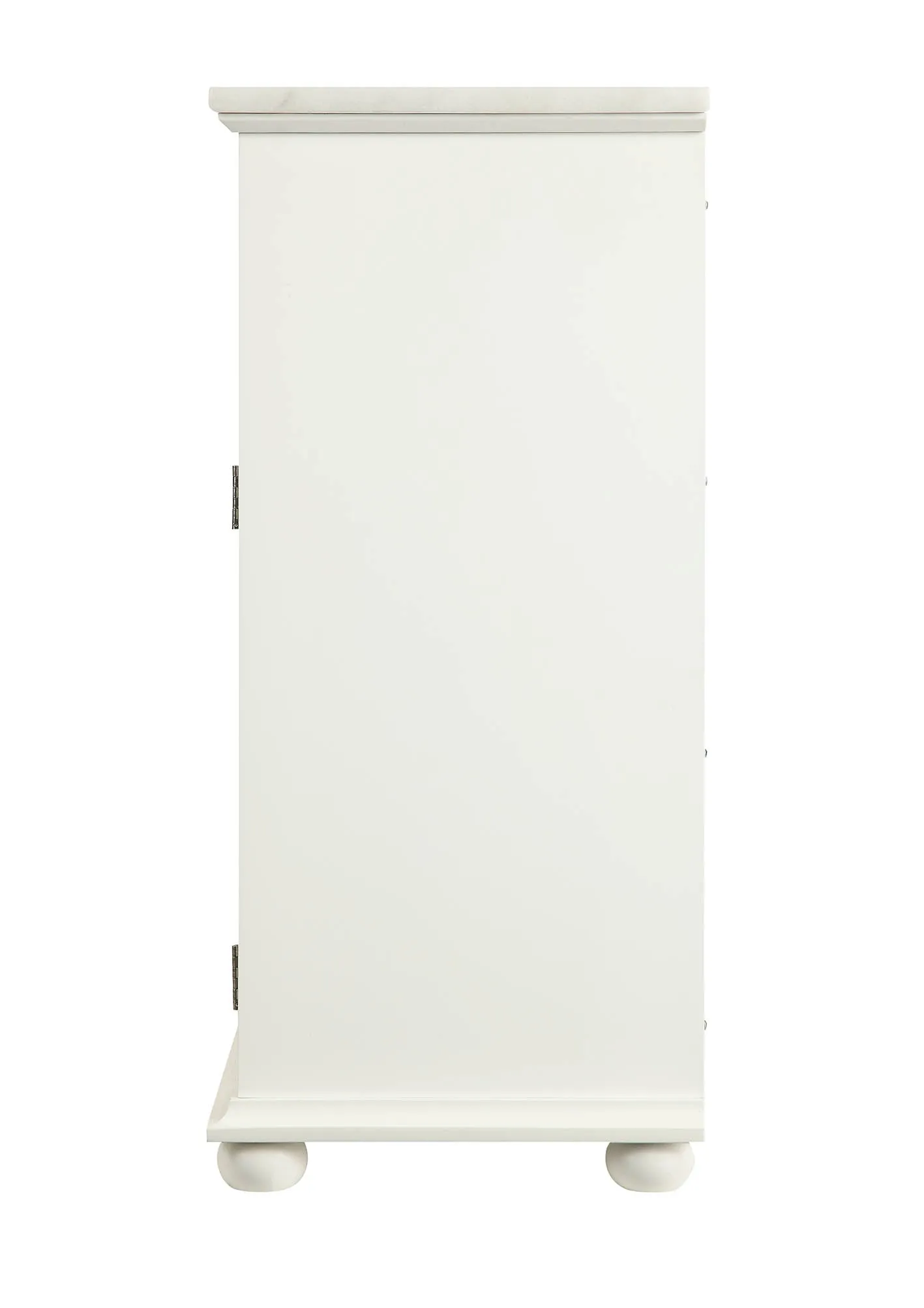 16" X 13" X 30" White Alluring Cabinet