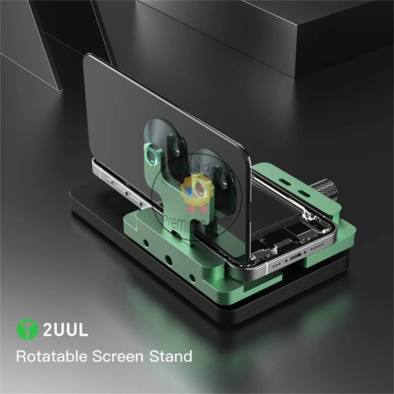 2UUL BH06 Multi-function Rotatable Screen Fixture Stand Universal Back Cover Opening Repair Clamping Tool Side Hanging Clamp