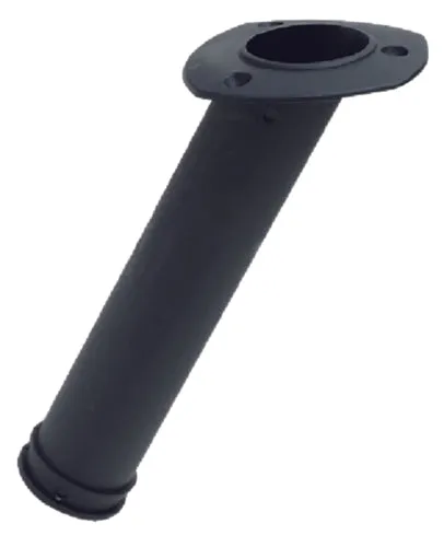 30 Degree Plastic Rod Holder With Etched Finish on Flange - Black