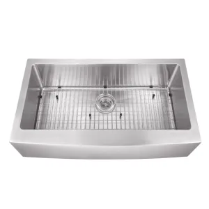 32.88" Single-Basin Undermount Kitchen Sink in Brushed Stainless Steel (32.88" x 20.75" x 10")