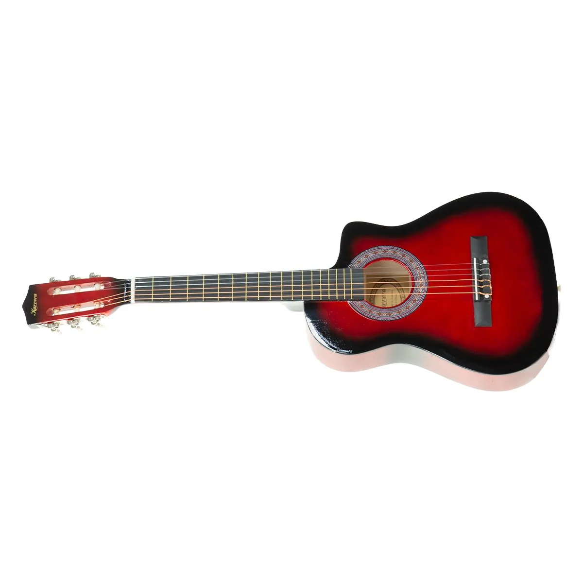 38in Cutaway Acoustic Guitar Set, High-Gloss - Karrera