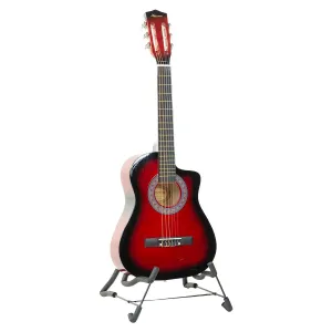 38in Cutaway Acoustic Guitar Set, High-Gloss - Karrera