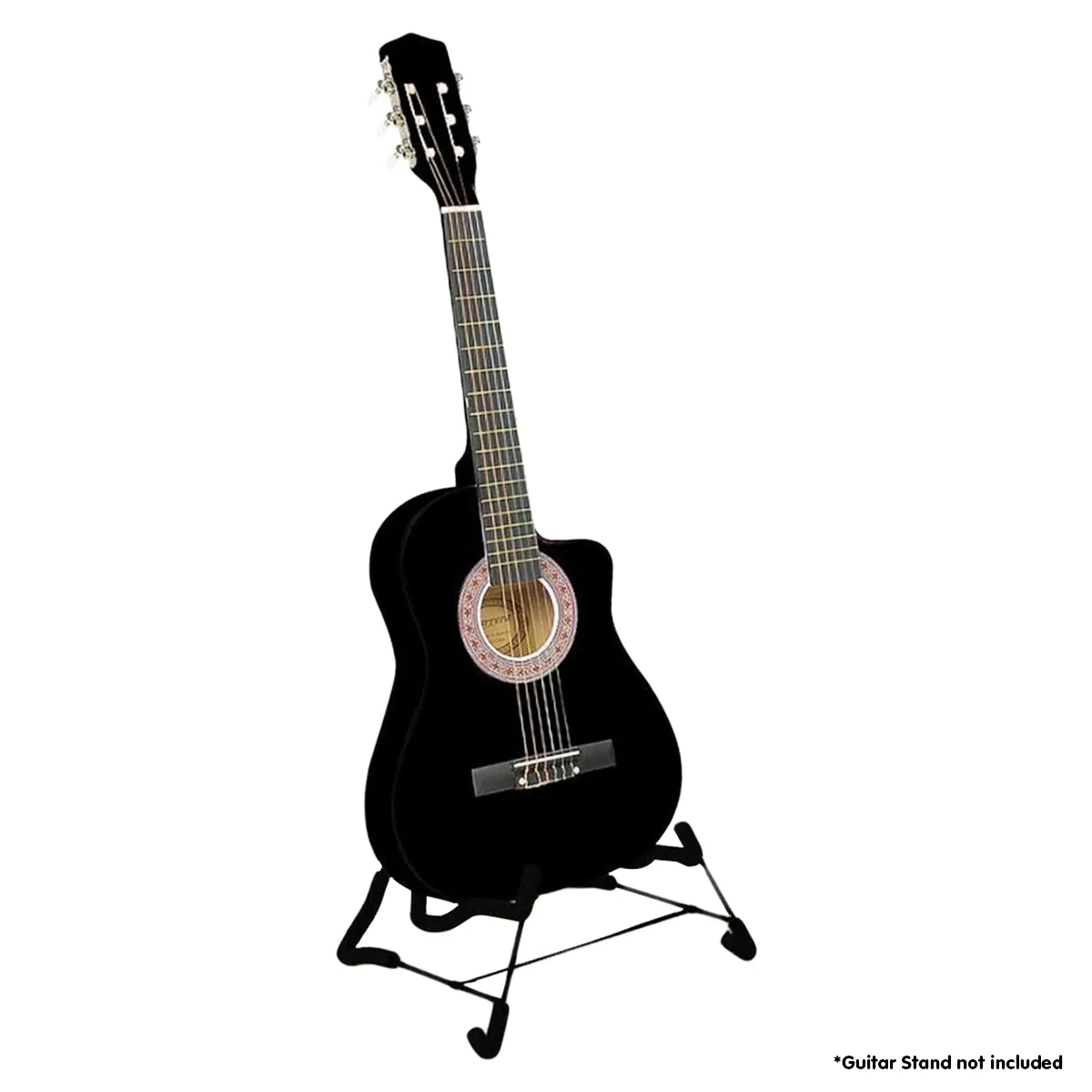 38in High-Gloss Cutaway Acoustic Guitar Set Karrera