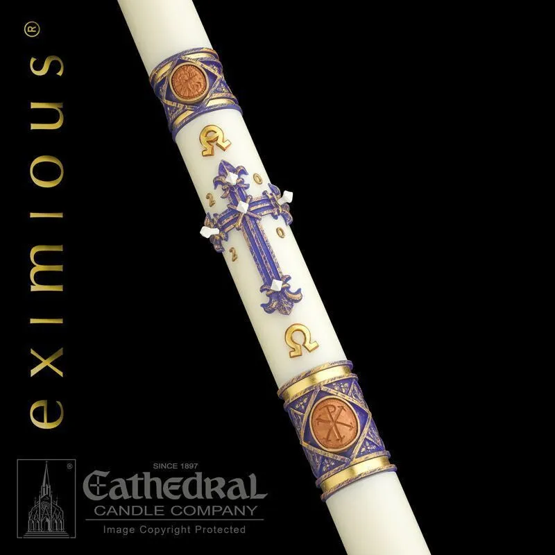 3" x 48" Lilium Eximious Paschal Candle