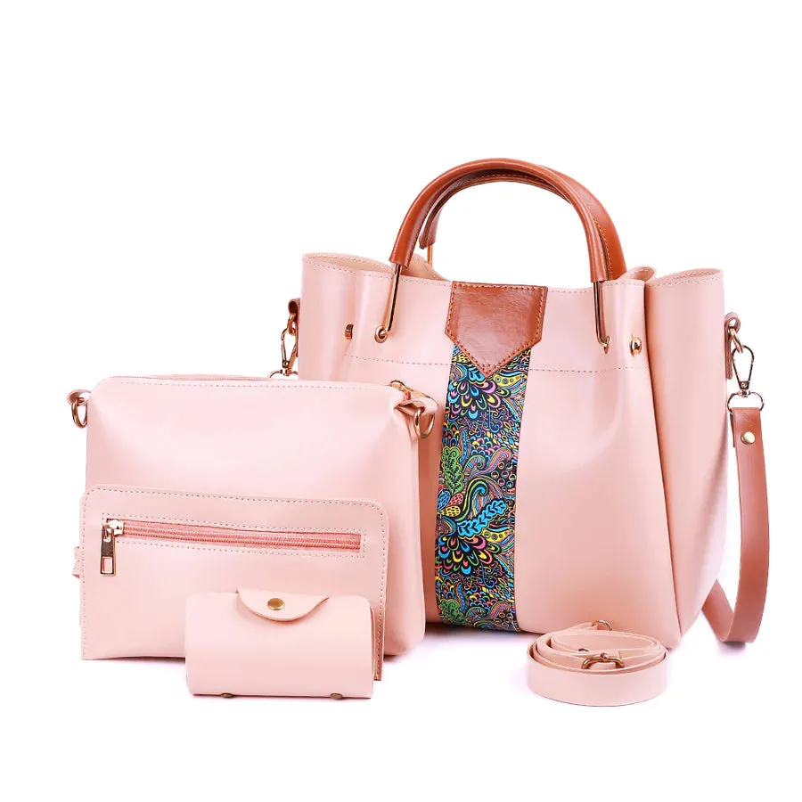 4 piece Tea Pink handbag