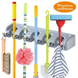 5 Slots Mop & Broom Holder