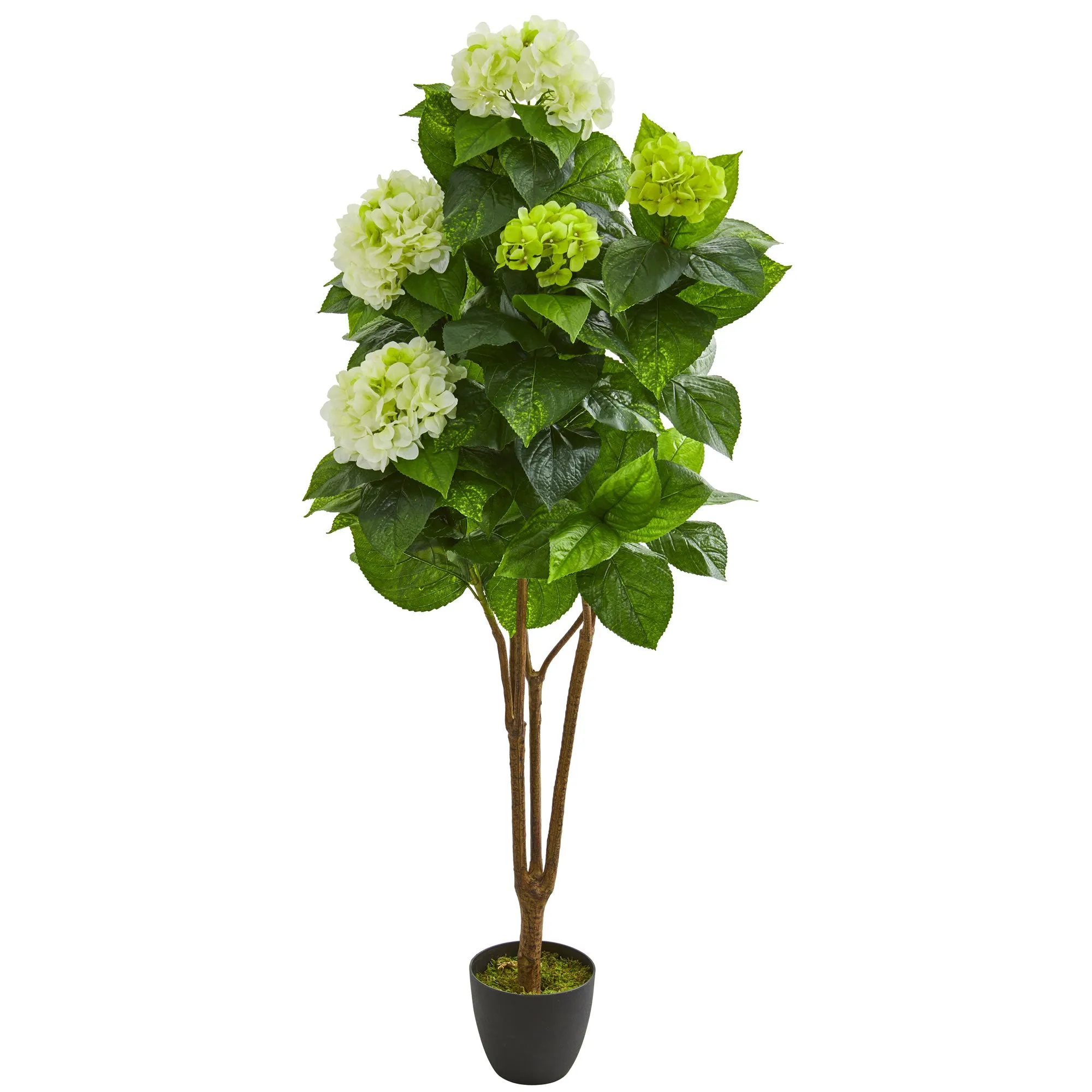 60' Artificial Hydrangea Plant - Low Maintenance, Life-Like & Vibrant Silk Plants For Busy People.