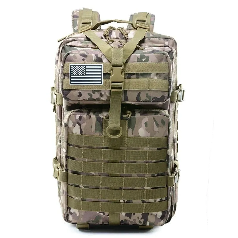 900D Tactical MOLLE Heavy-Duty 3D Military Backpack Waterproof 50L