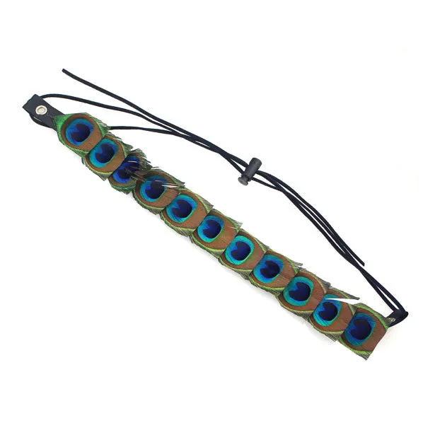 Adjustable Peacock Feather Hairband