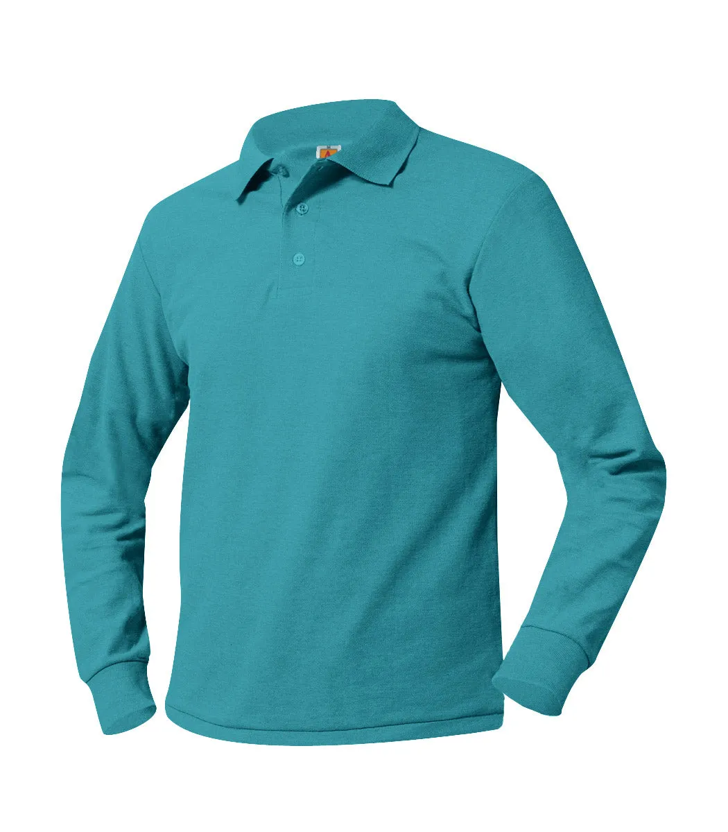 Adult Unlogoed Long Sleeve Polo Shirt