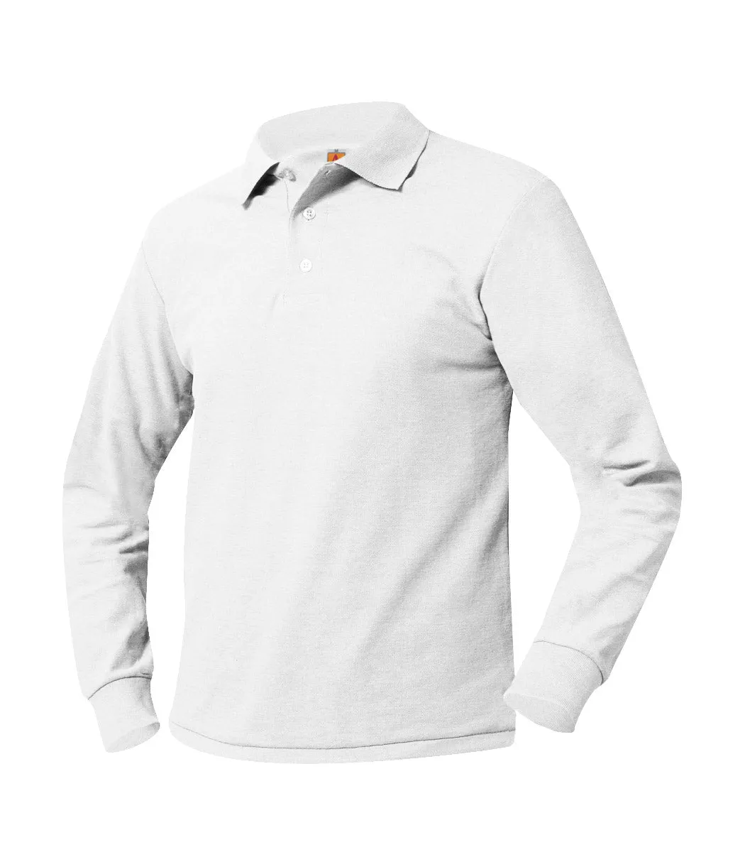 Adult Unlogoed Long Sleeve Polo Shirt