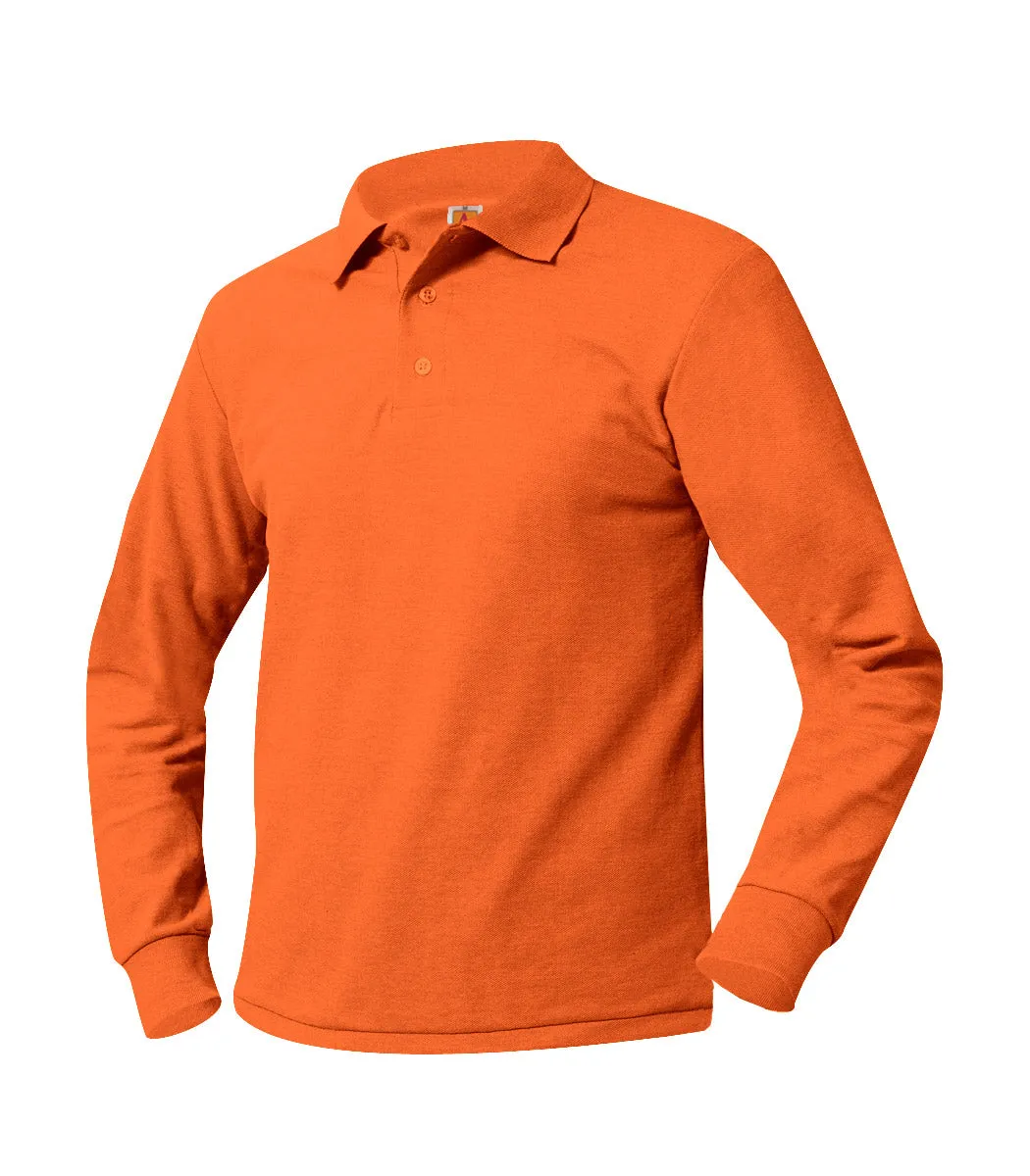 Adult Unlogoed Long Sleeve Polo Shirt