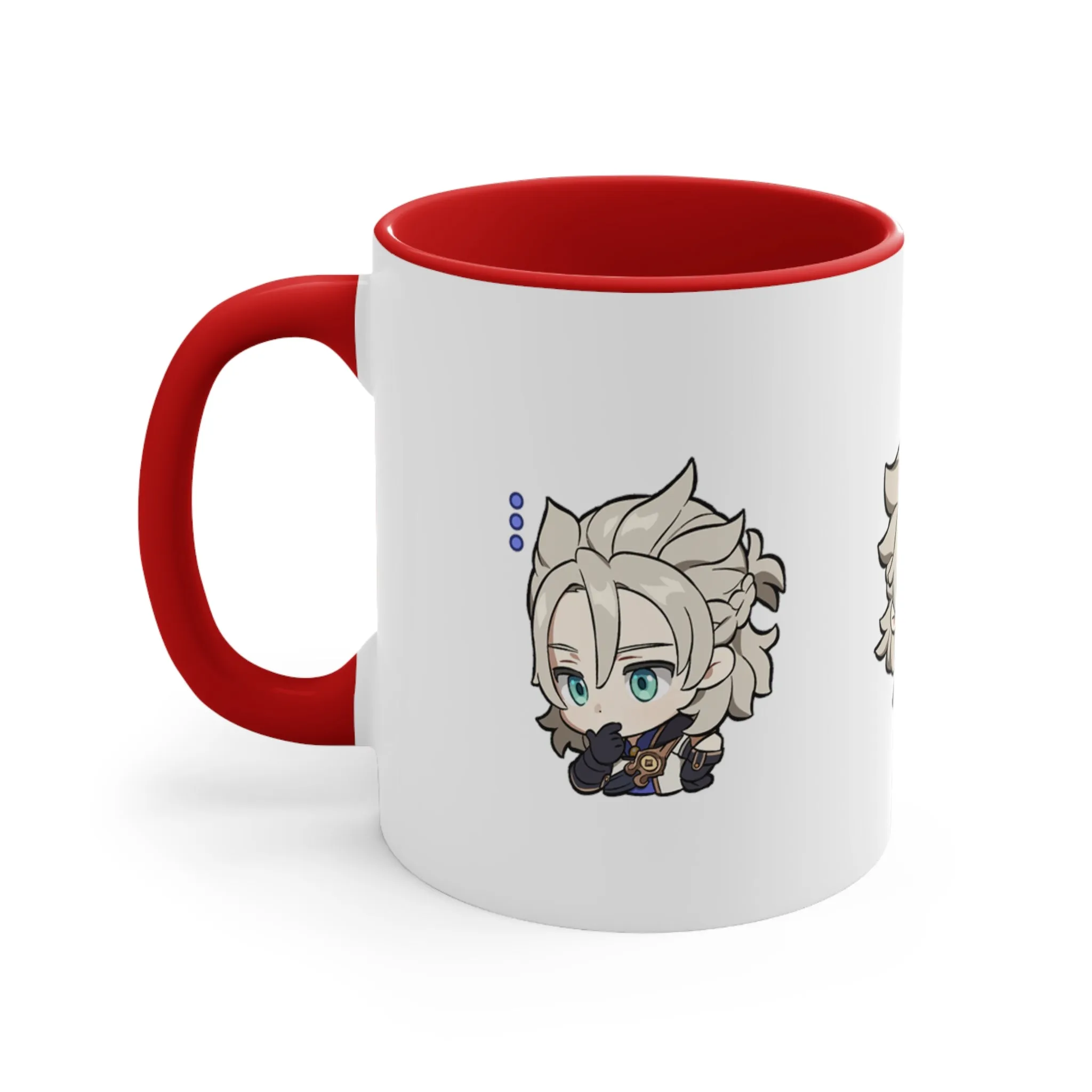 Albedo Genshin Impact Accent Coffee Mug, 11oz Cups Mugs Cup Gift For Gamer Gifts Game Anime Fanart Fan Birthday Valentine's Christmas