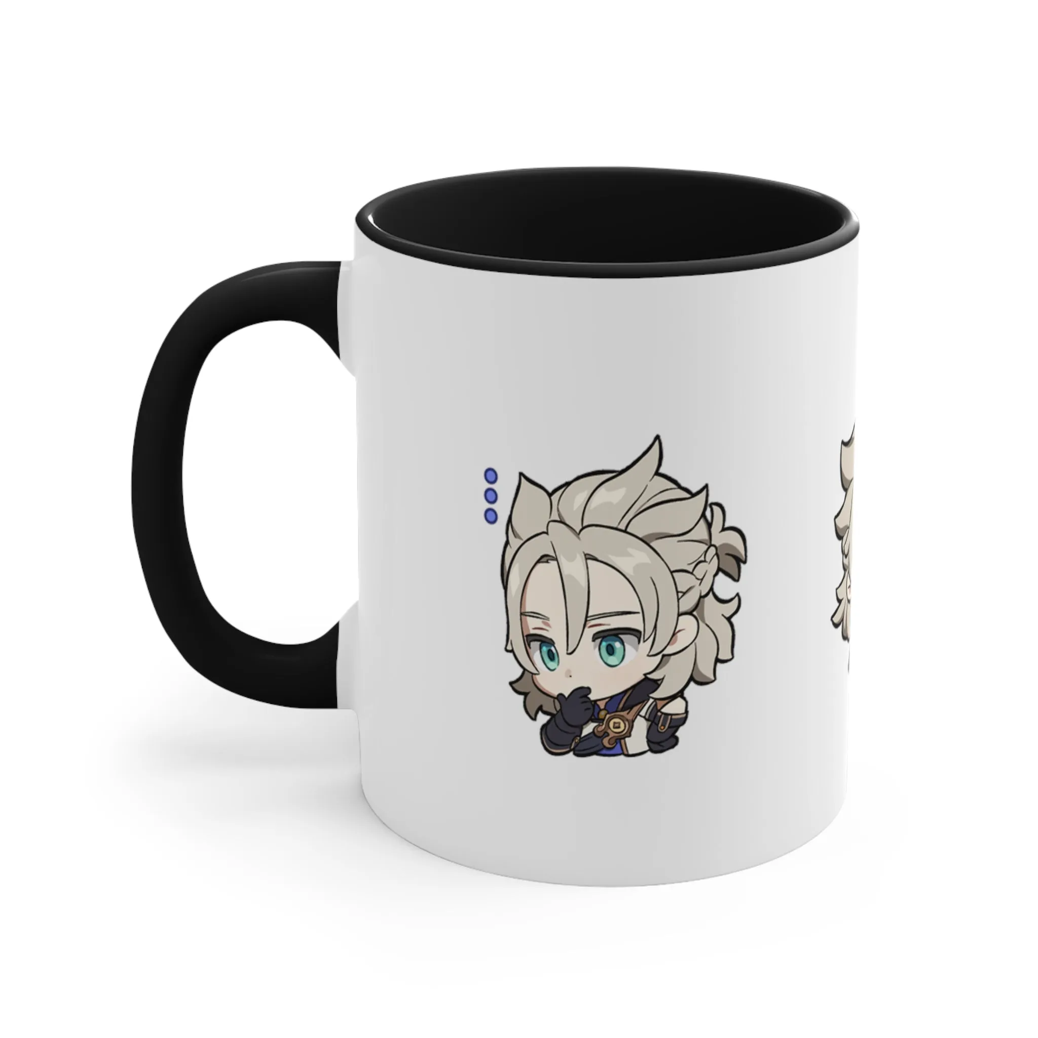 Albedo Genshin Impact Accent Coffee Mug, 11oz Cups Mugs Cup Gift For Gamer Gifts Game Anime Fanart Fan Birthday Valentine's Christmas