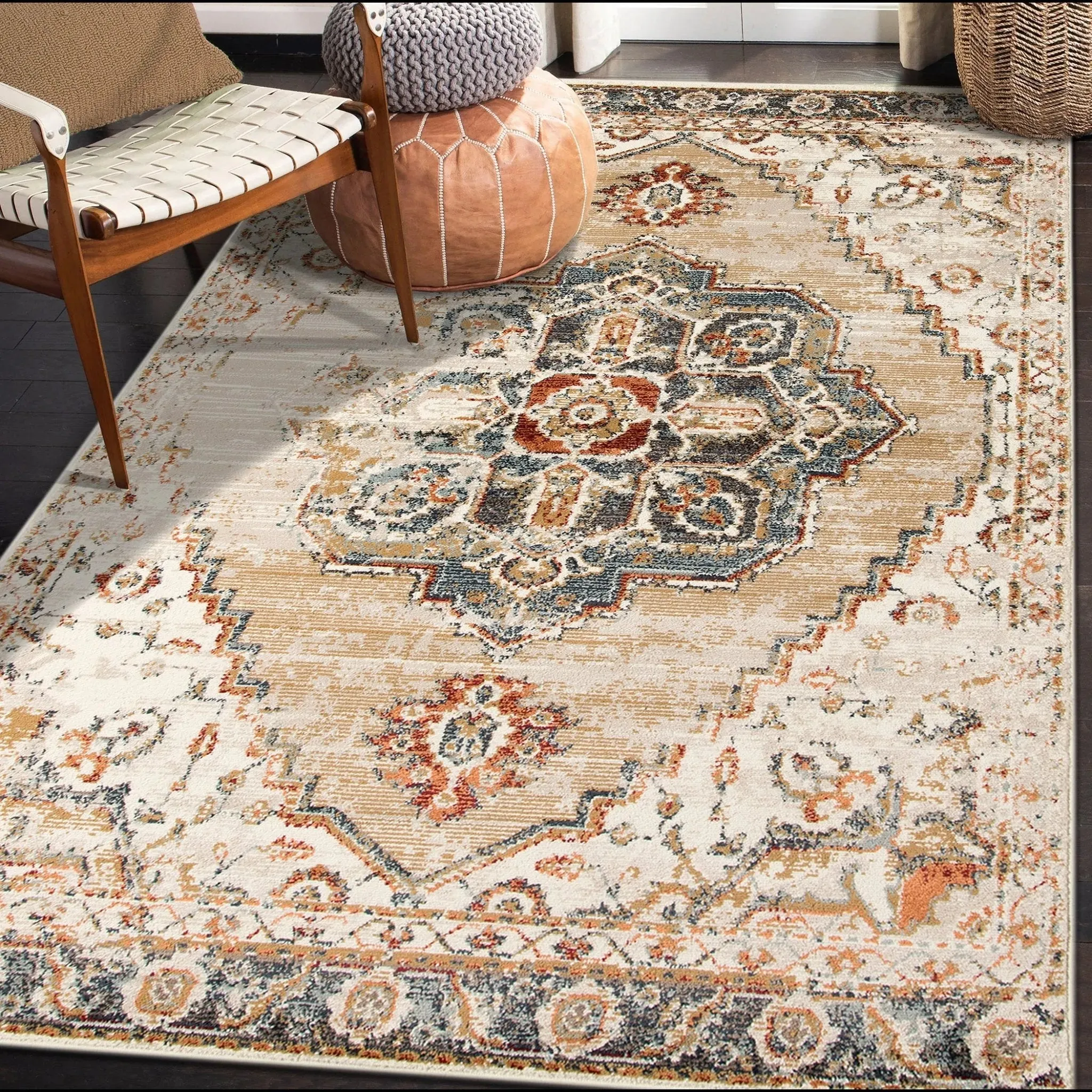 Allure ALU-7 Gold Rug