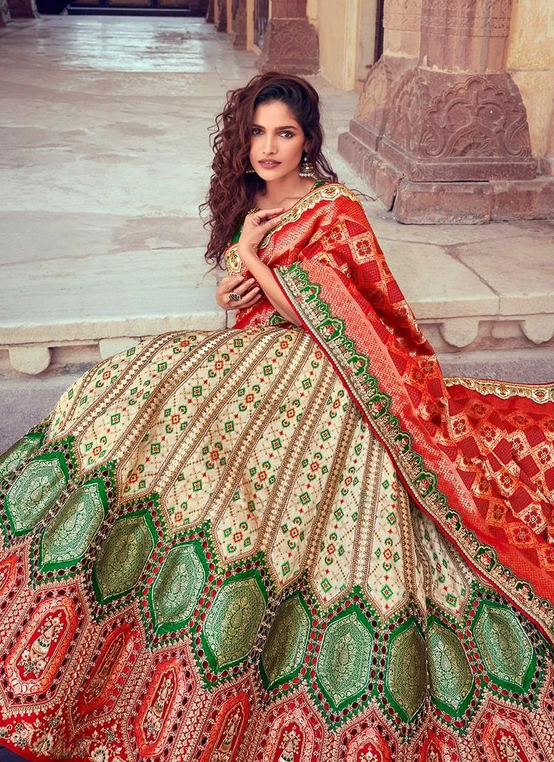 Alluring Silk Weave Lehenga With Heavy Work Dupatta