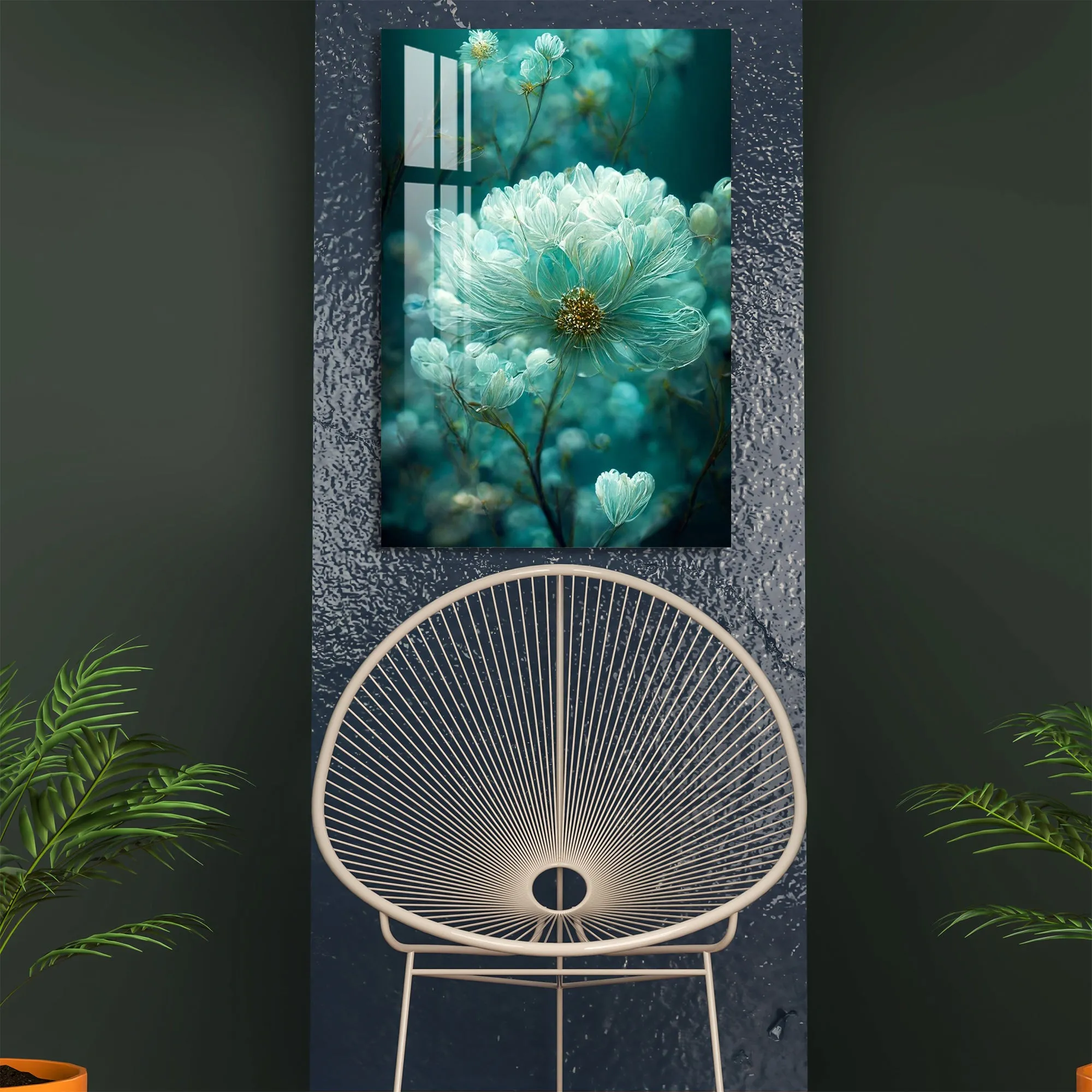 Alluring Turquoise Acrylic Wall Art