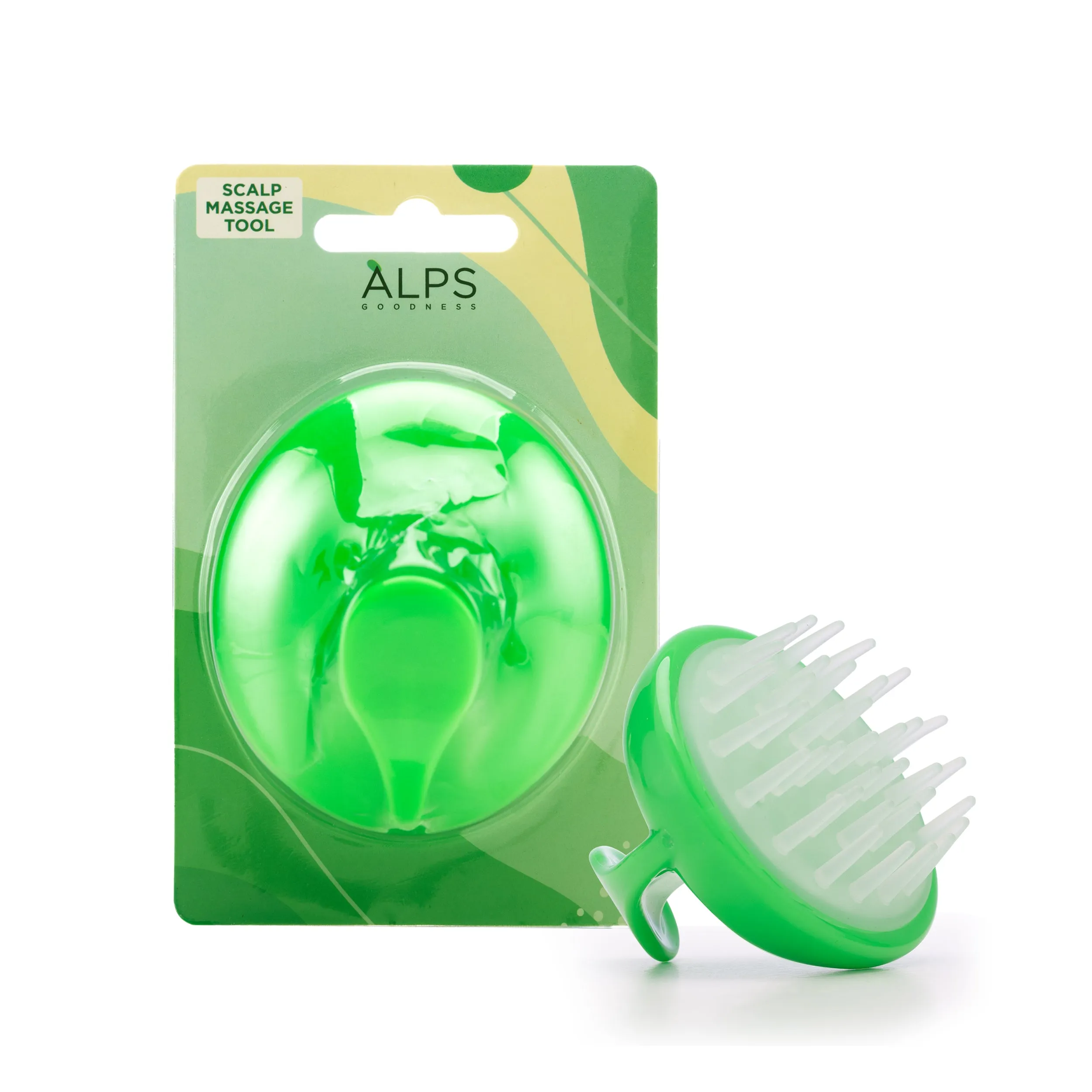 Alps Goodness Scalp Massage Tool (1 Piece) | Scalp Health | Natural Hair Growth | Soft Bristles 