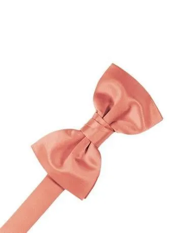 Apricot Luxury Satin Bow Ties