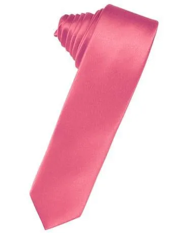 Apricot Luxury Satin Skinny Necktie