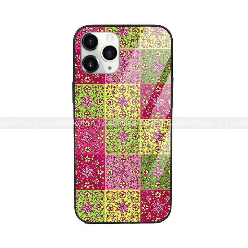 Artistic Blossoms Aesthetic Glass Phone Cover