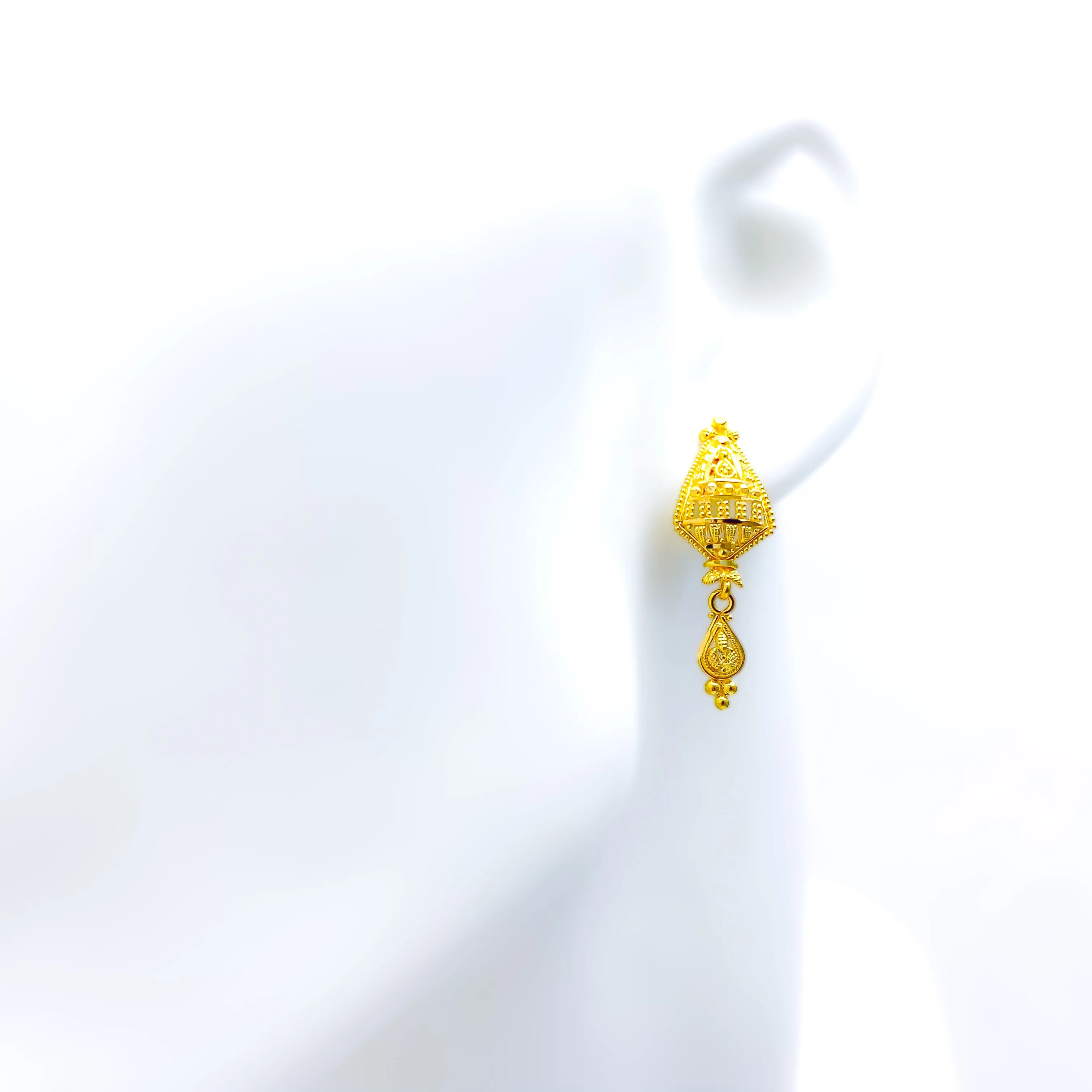 Artistic Chic 22k Gold Earrings