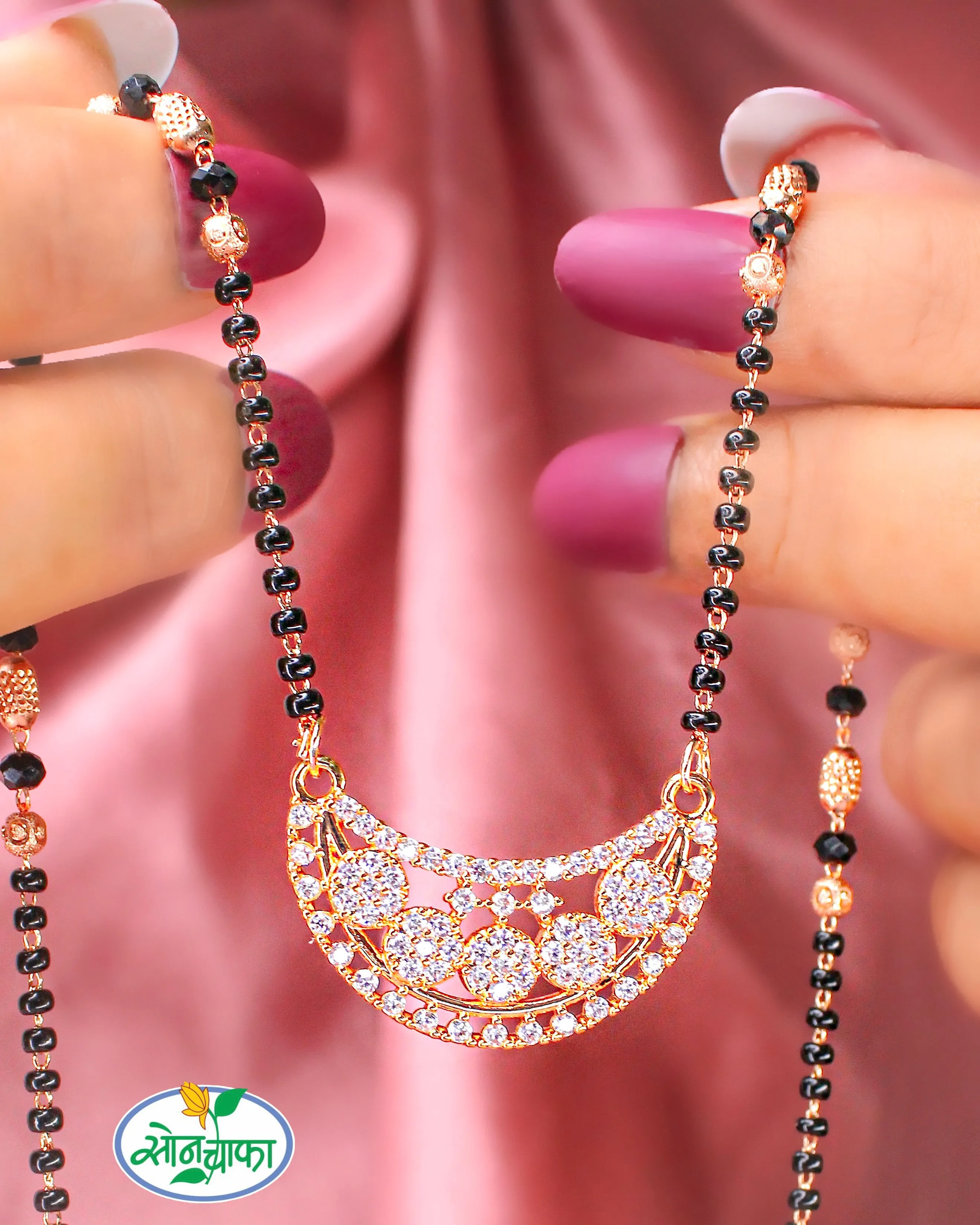 ARTISTIC DESIGN FANCY DIAMOND MANGALSUTRA