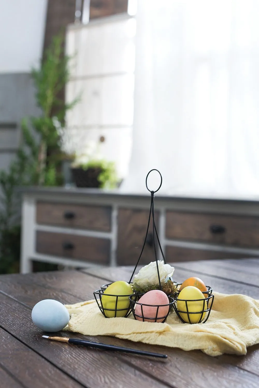 Artistic Eggs & Egg Holder Set