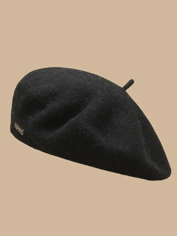 Artistic Retro Solid Color Beret Hats&Caps