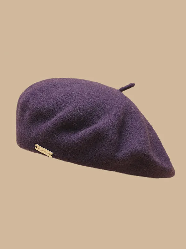 Artistic Retro Solid Color Beret Hats&Caps