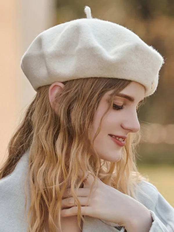 Artistic Retro Solid Color Beret Hats&Caps