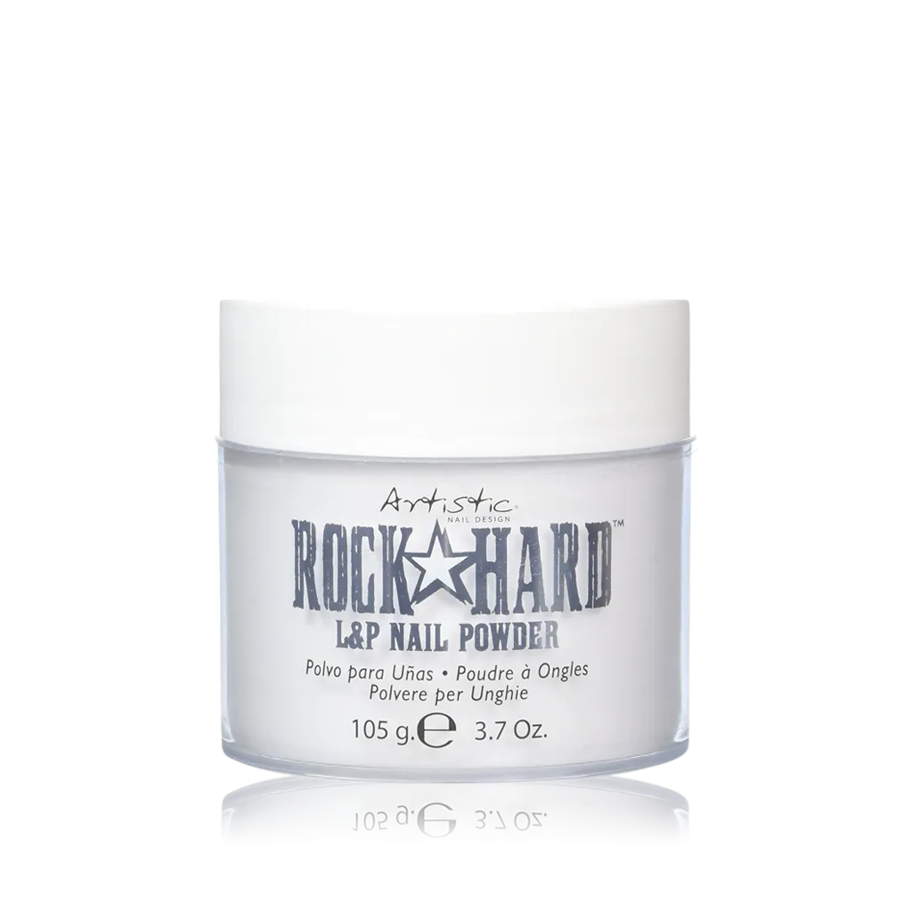 Artistic Rock Hard L&P Nail Powder, VIP Soft White, 105g, 3.7oz, 2413