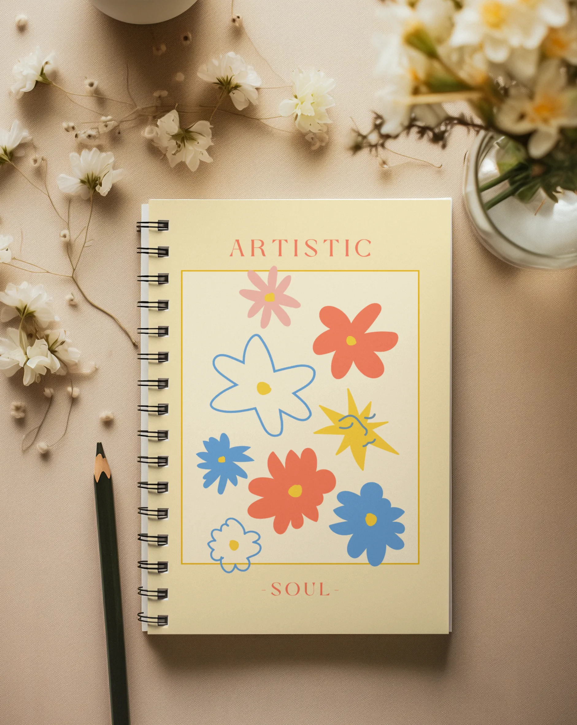 Artistic Soul A5 Spiral Notebook