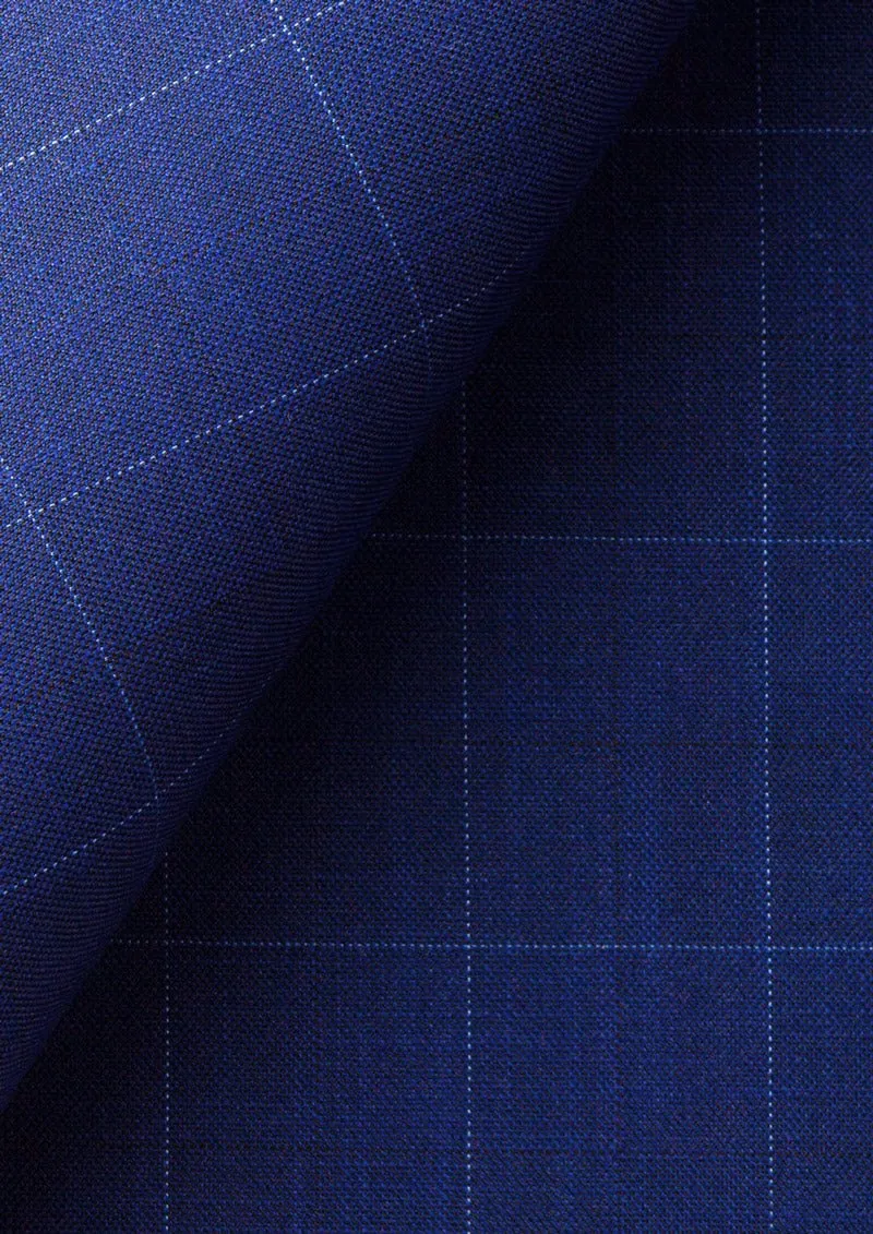 Astor Regal Blue Windowpane Suit