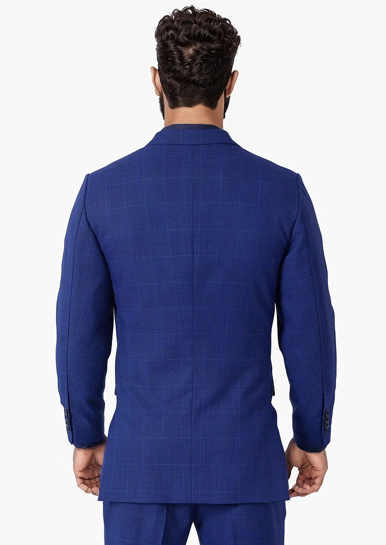 Astor Regal Blue Windowpane Suit