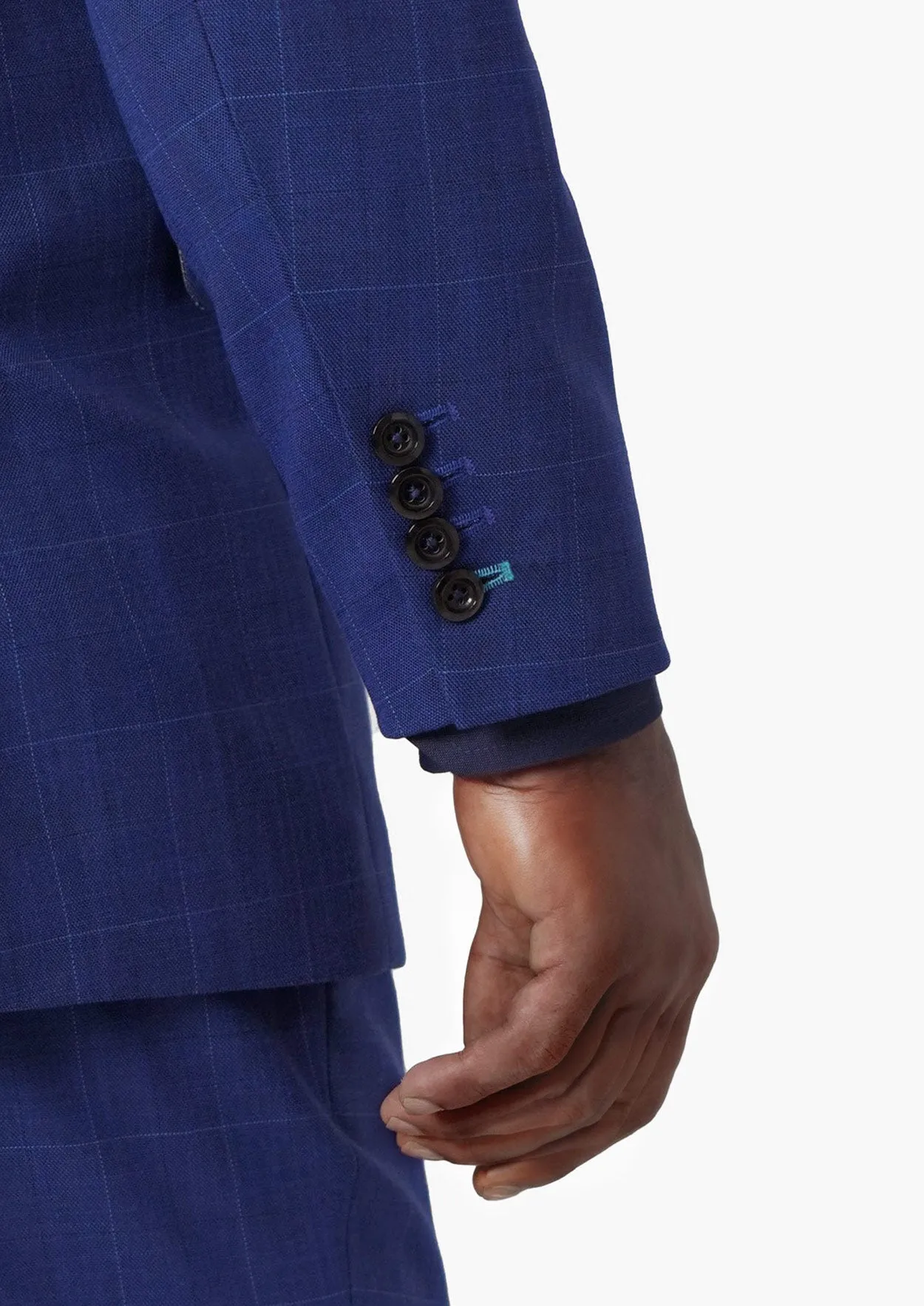 Astor Regal Blue Windowpane Suit