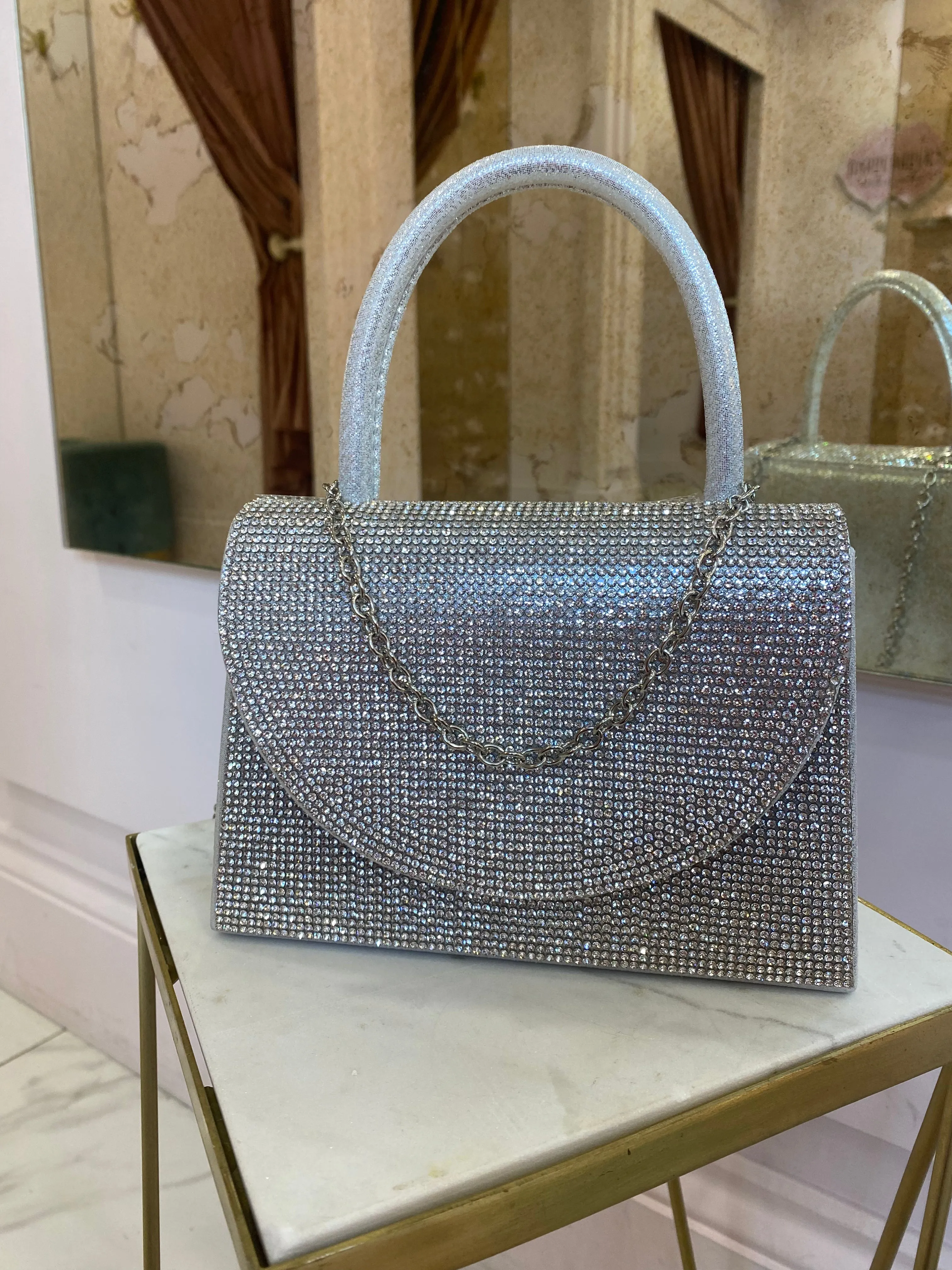 Ayla diamanté bag