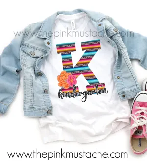 Back To School Tees /Aztec Tribal Western Designs / Pre-K, Kindergarten - 8th Grade/ Bella Canvas Tees