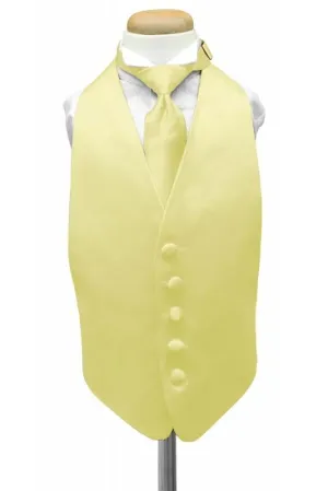 Banana Luxury Satin Kids Tuxedo Vest