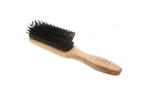 Bass Brushes Classic 9 Row Style Hairbrush with Nylon Pins 201