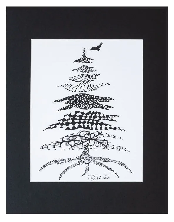 Black and White Canvas - Tree; Artistic Inspirations by Debra