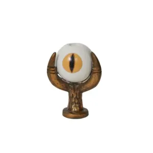 Brass Clawed Foot Occult Eye Taper Candle Holder