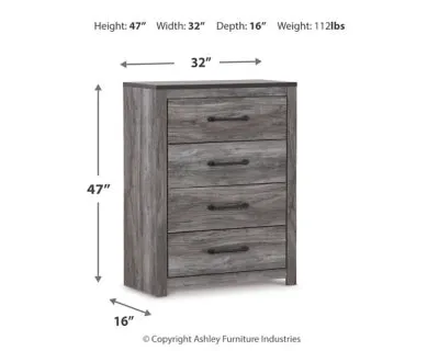 Bronyan King Panel Bed with Mirrored Dresser, Chest and 2 Nightstands