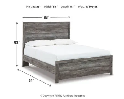 Bronyan Queen Panel Bed with Mirrored Dresser and 2 Nightstands