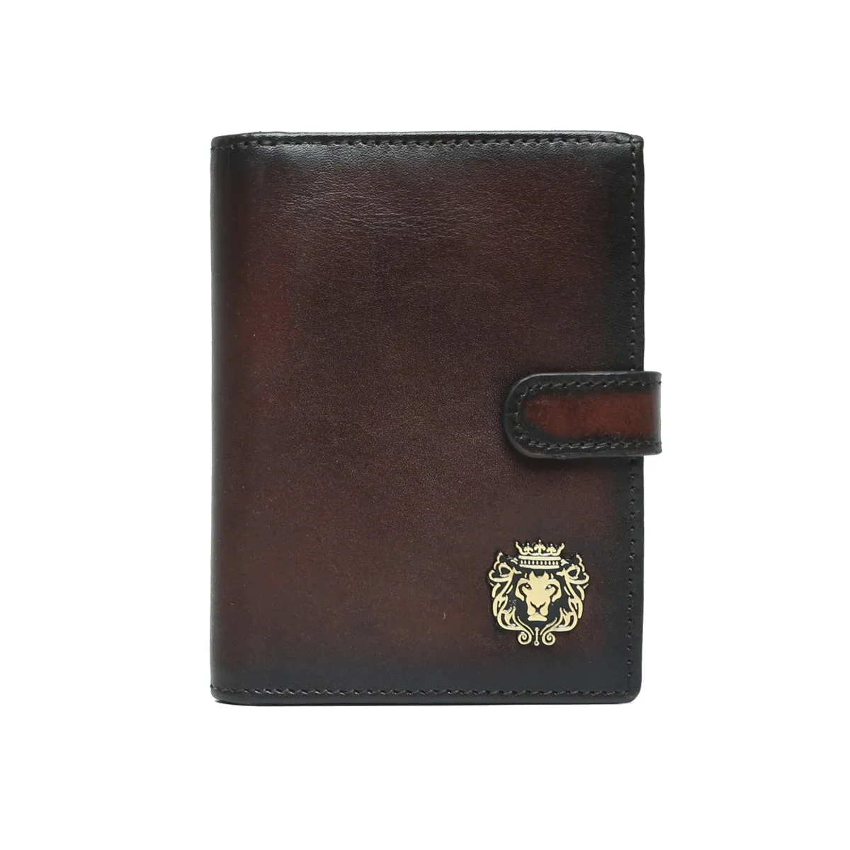 Brown Leather Passport Holder with Foldable Boarding Pass Pocket By Brune & Bareskin