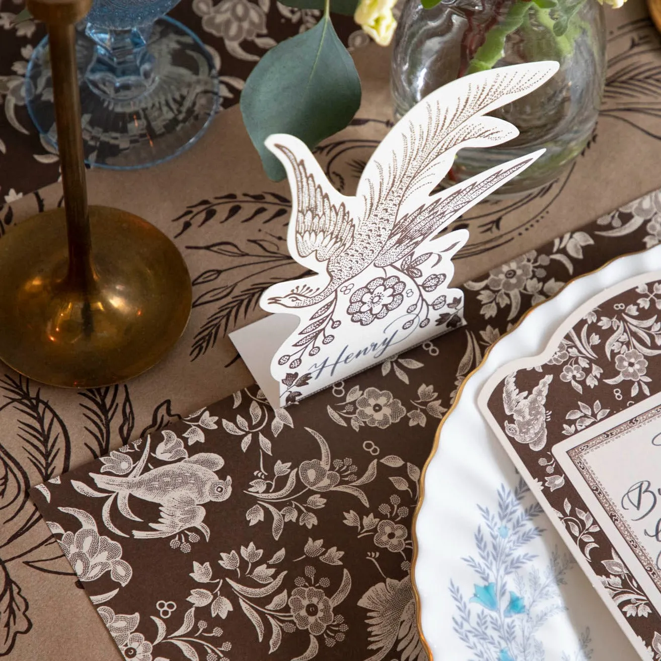 Brown Regal Peacock Placemat