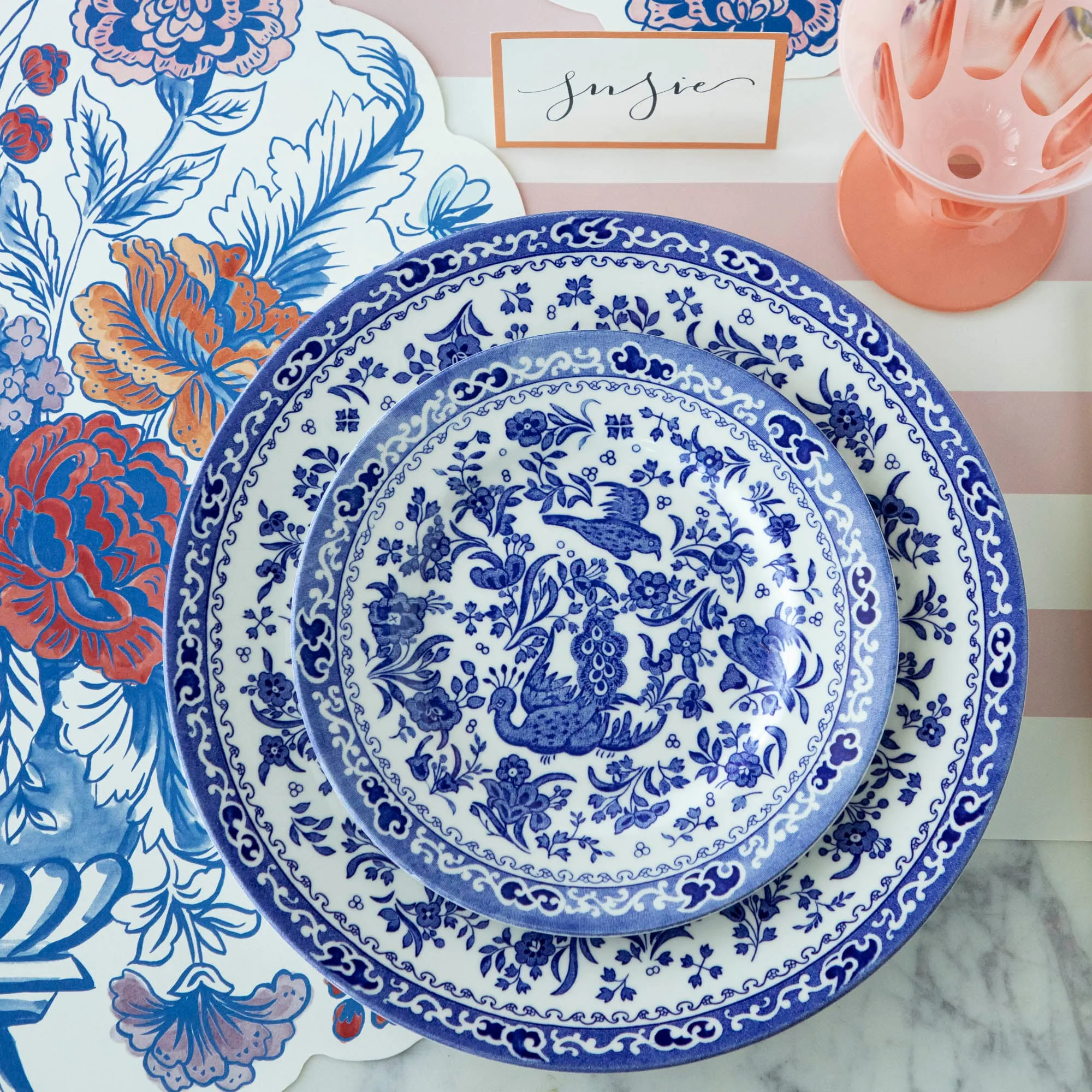 Burleigh Blue Regal Peacock Dinnerware